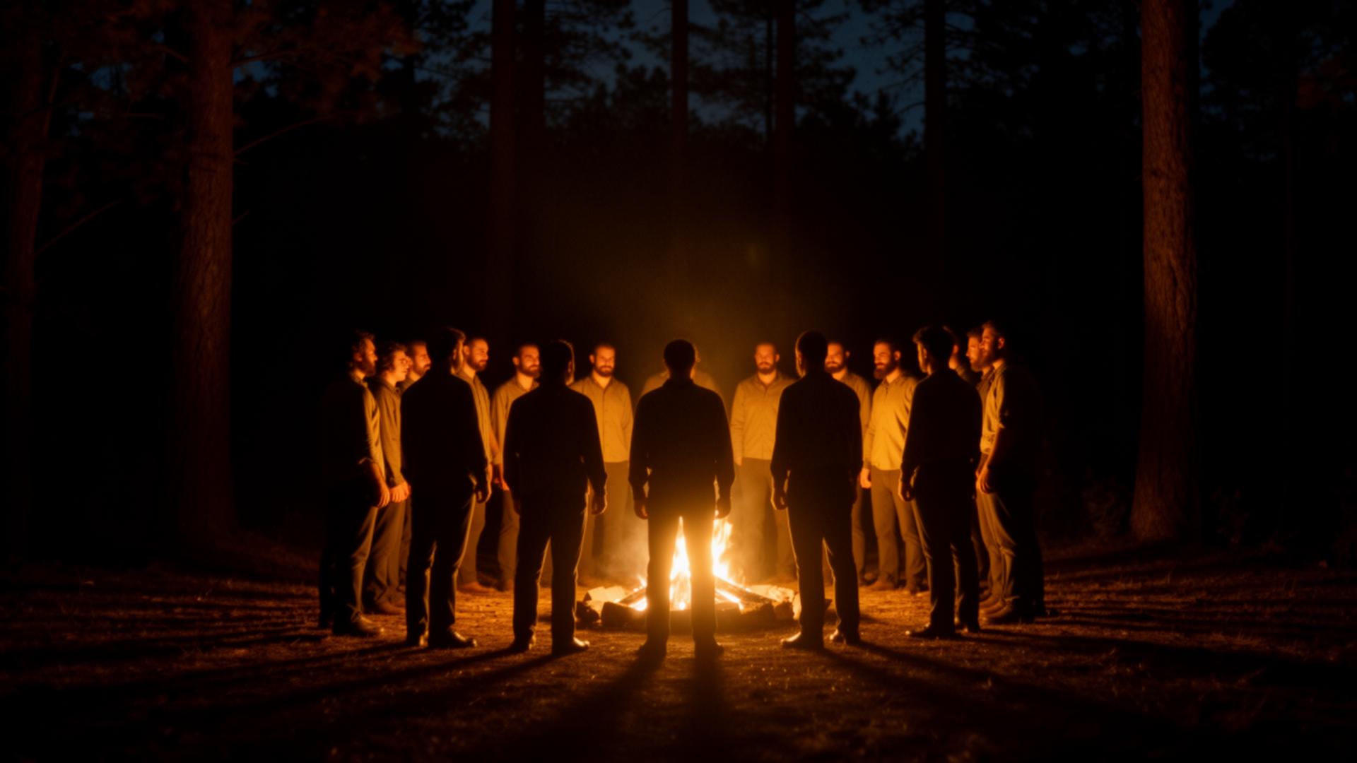 Brotherhood by firelight